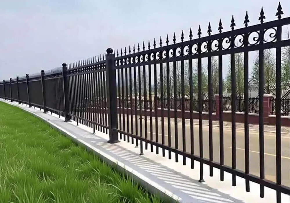 outdoor metal fence